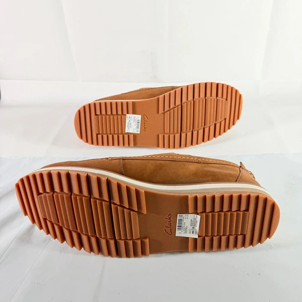 Clarks‎ Durston Lace Tan Nubuck Men's Shoes Size 13 M New with Box